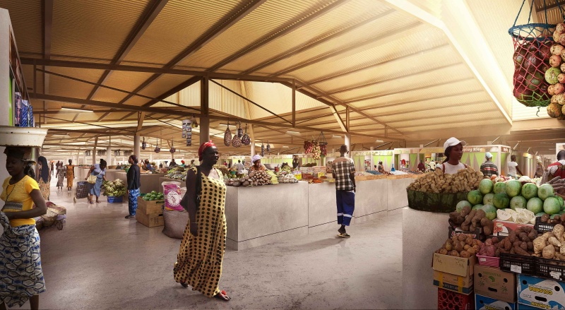 raccordement en eau de l'usine de manioc de léléblé